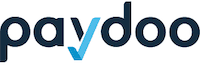 The Paydoo logo features the word paydoo in lowercase dark blue letters, with the letter v stylised as a blue tick.