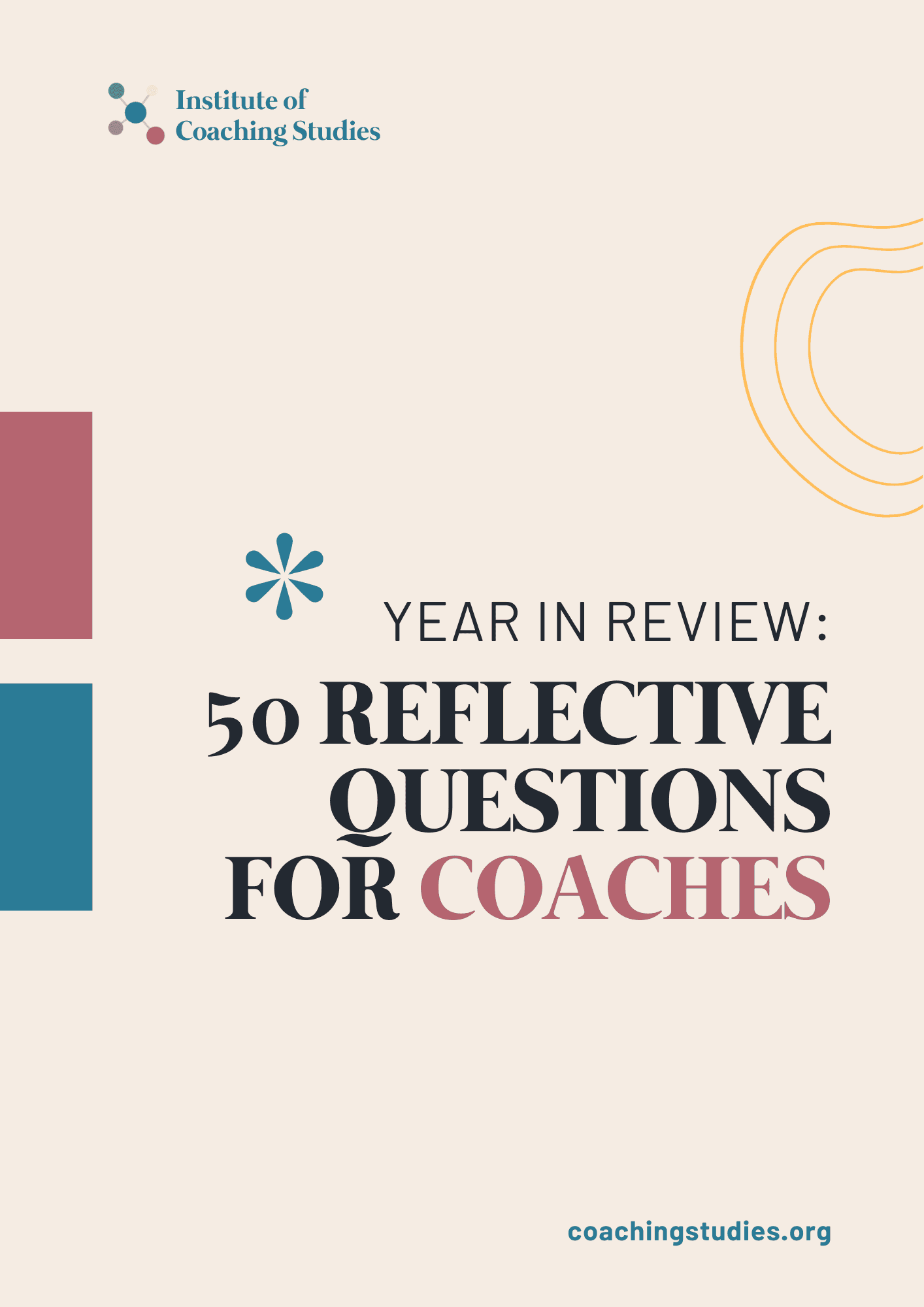The cover of the Year in Review guide for coaches.