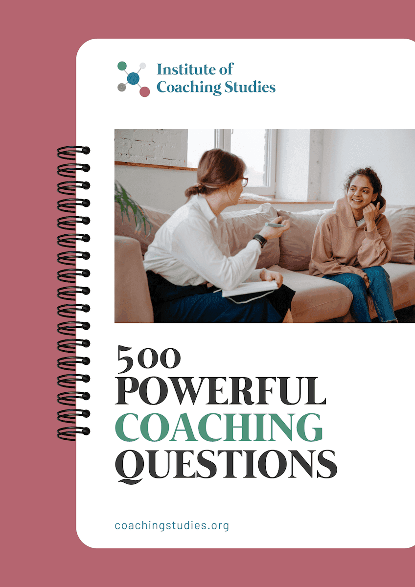 The cover of the 500 Powerful Coaching Questions guide.